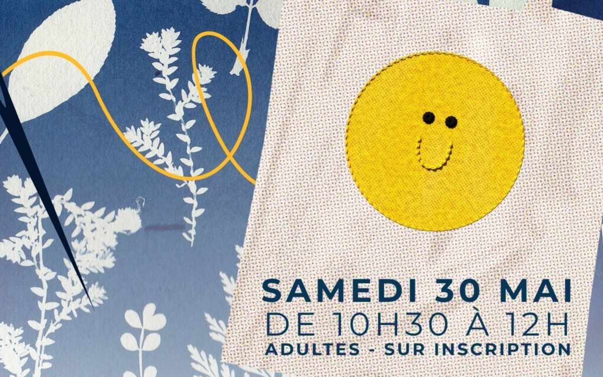 Atelier tote-bag : customisation et cyanotype
