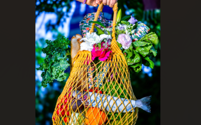 Gros plan sur un filet de marché