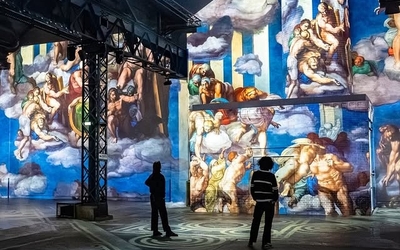 Oeuvres de la Renaissance projetées à l'Atelier des Lumières
