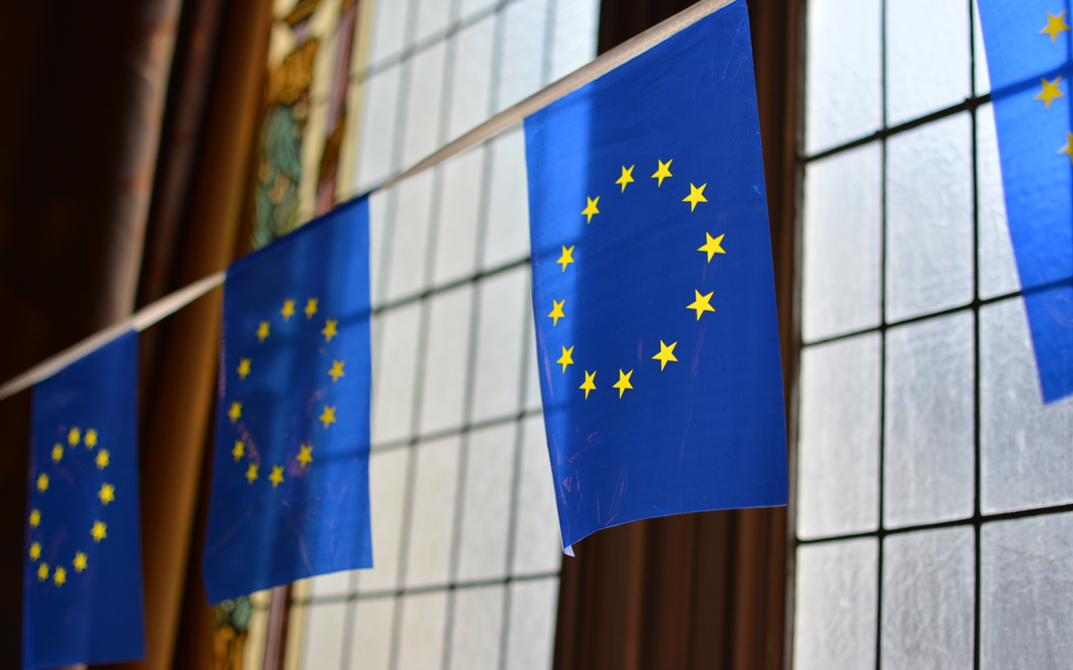 Guirlande de drapeaux européens