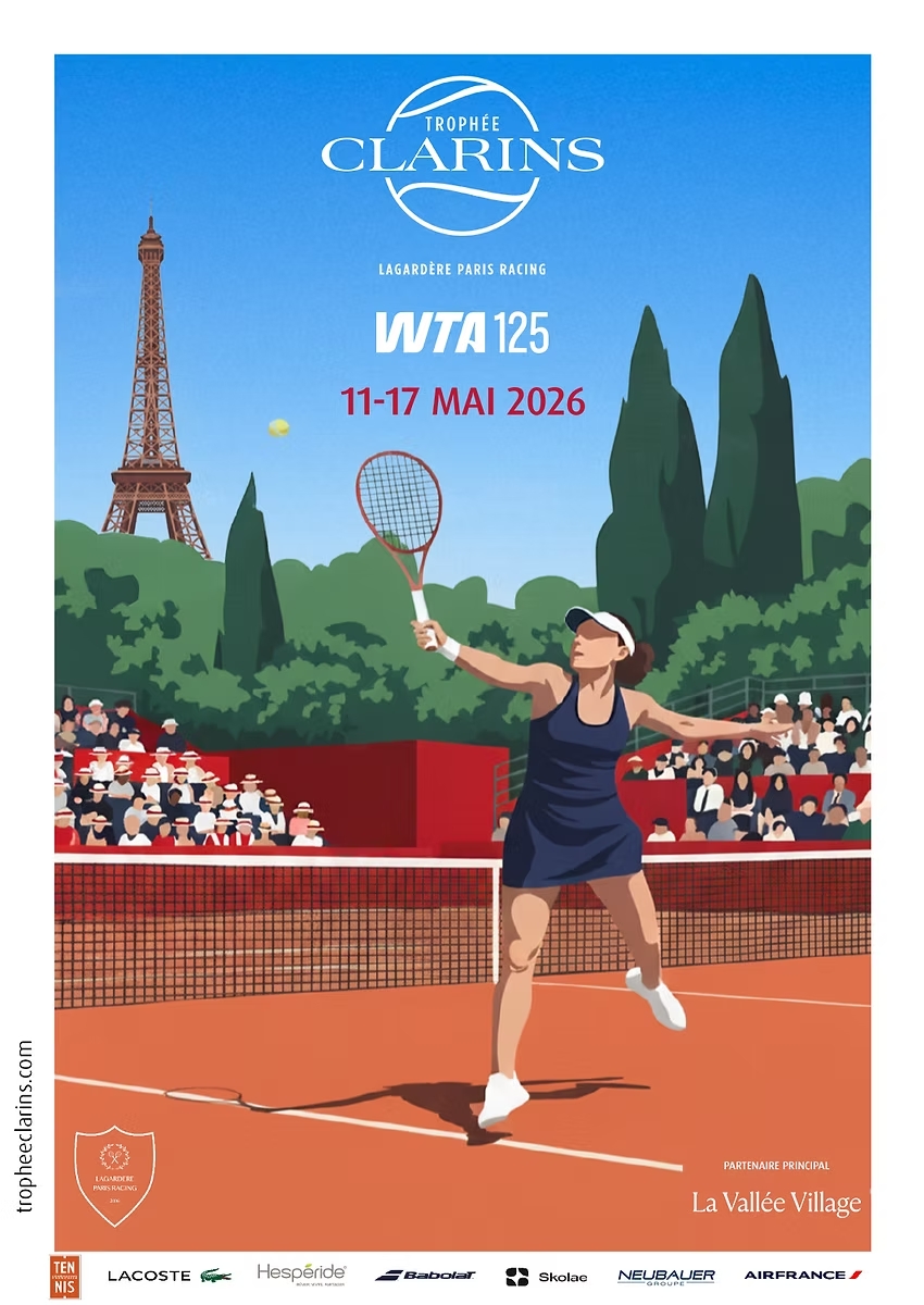 Affiche officielle du Trophée Clarins.