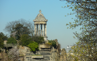Le temple de la Sibylle, sur l'Île du Belvédère
