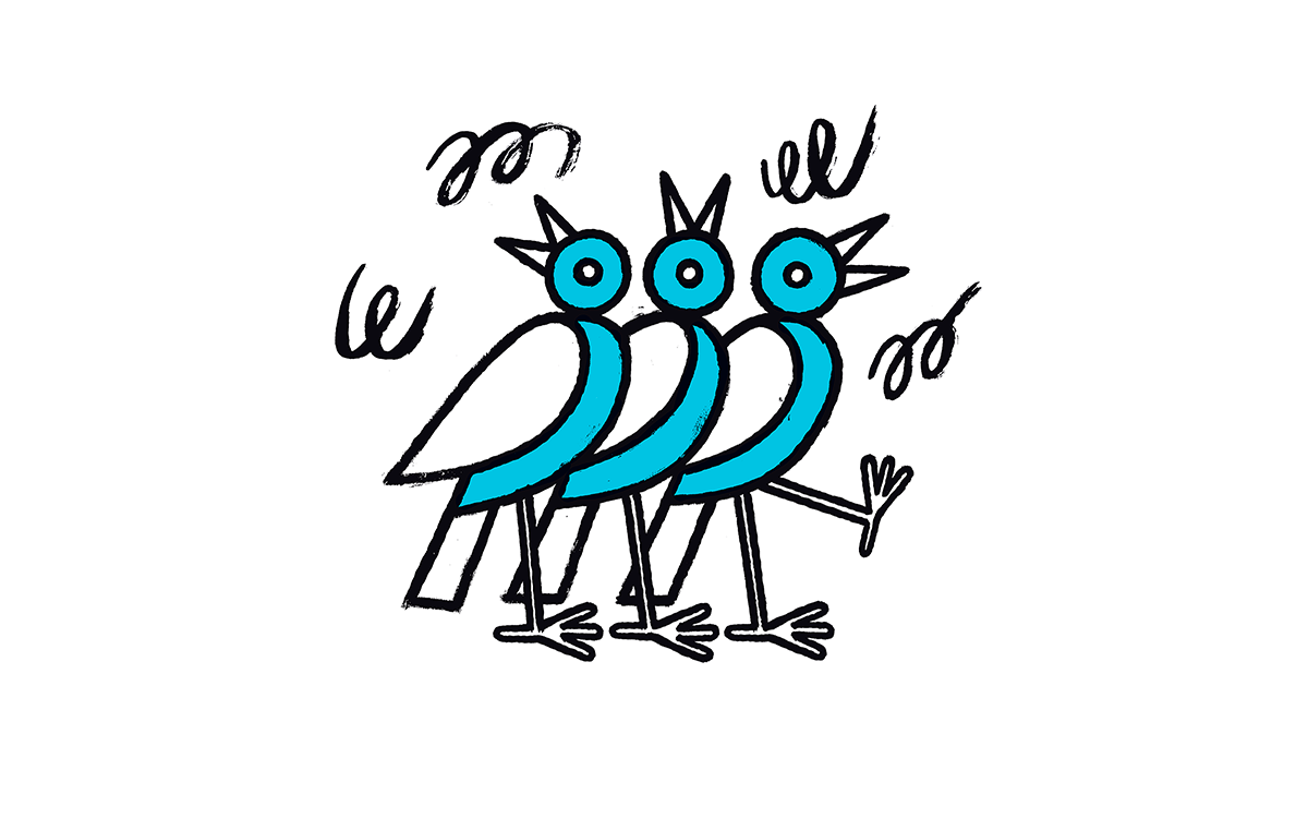 Illustration d'oiseaux qui chantent