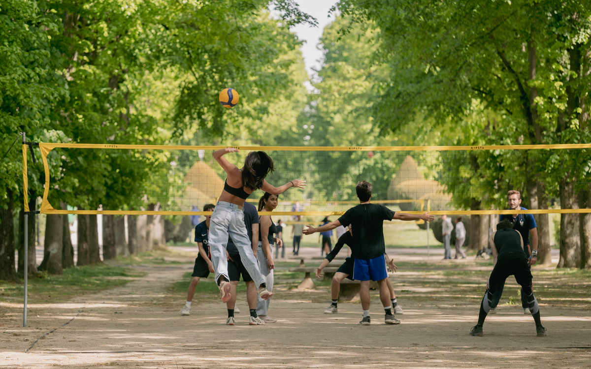 Photo de volley au Parc Montsouris.