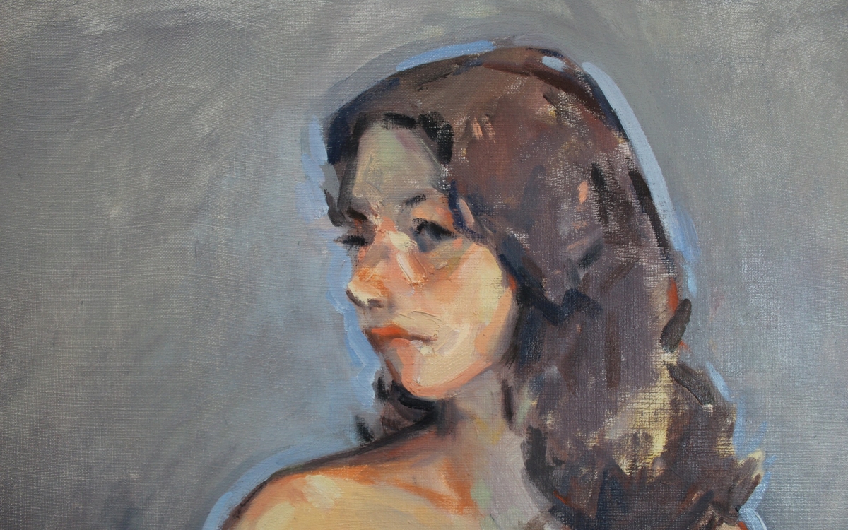 portrait femme brune
