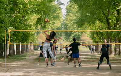 Photo de volley au Parc Montsouris.