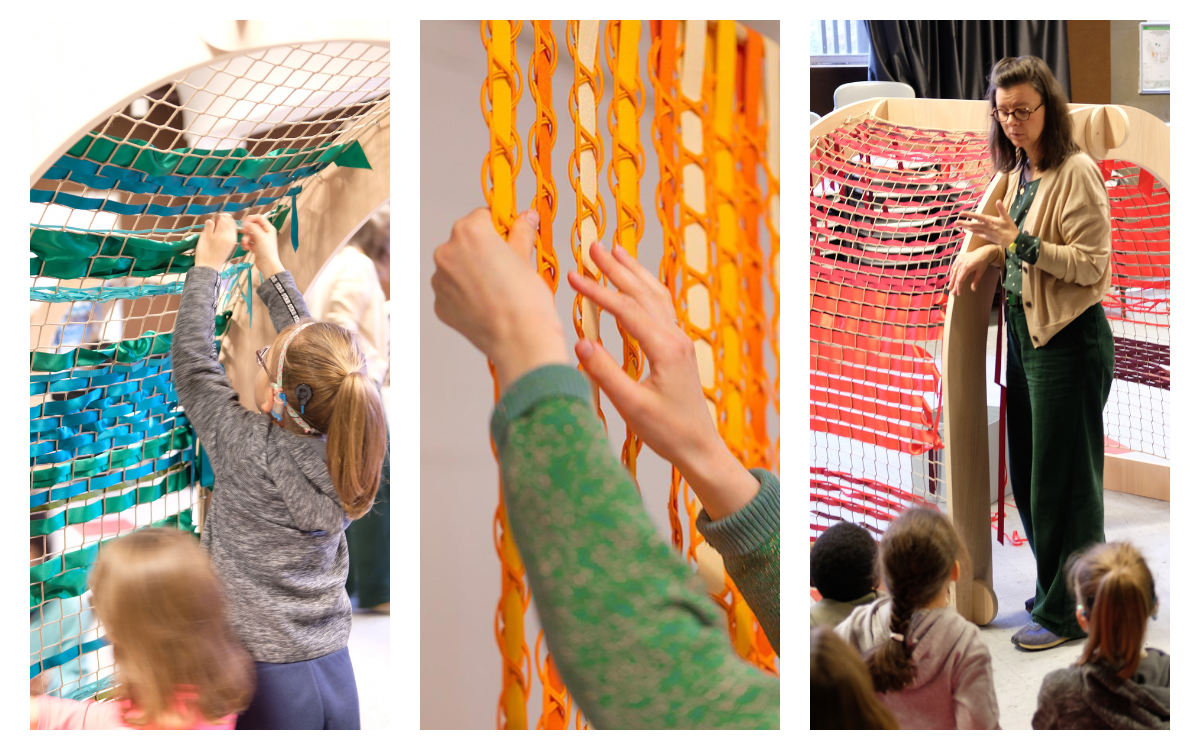 Atelier "De fil en ville" autour du tissage