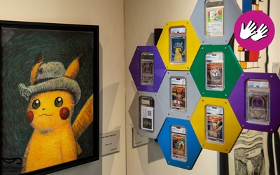 Portrait de Pikachu en peinture