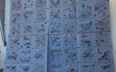 photo du mur d'escalade extérieur Jules Noël