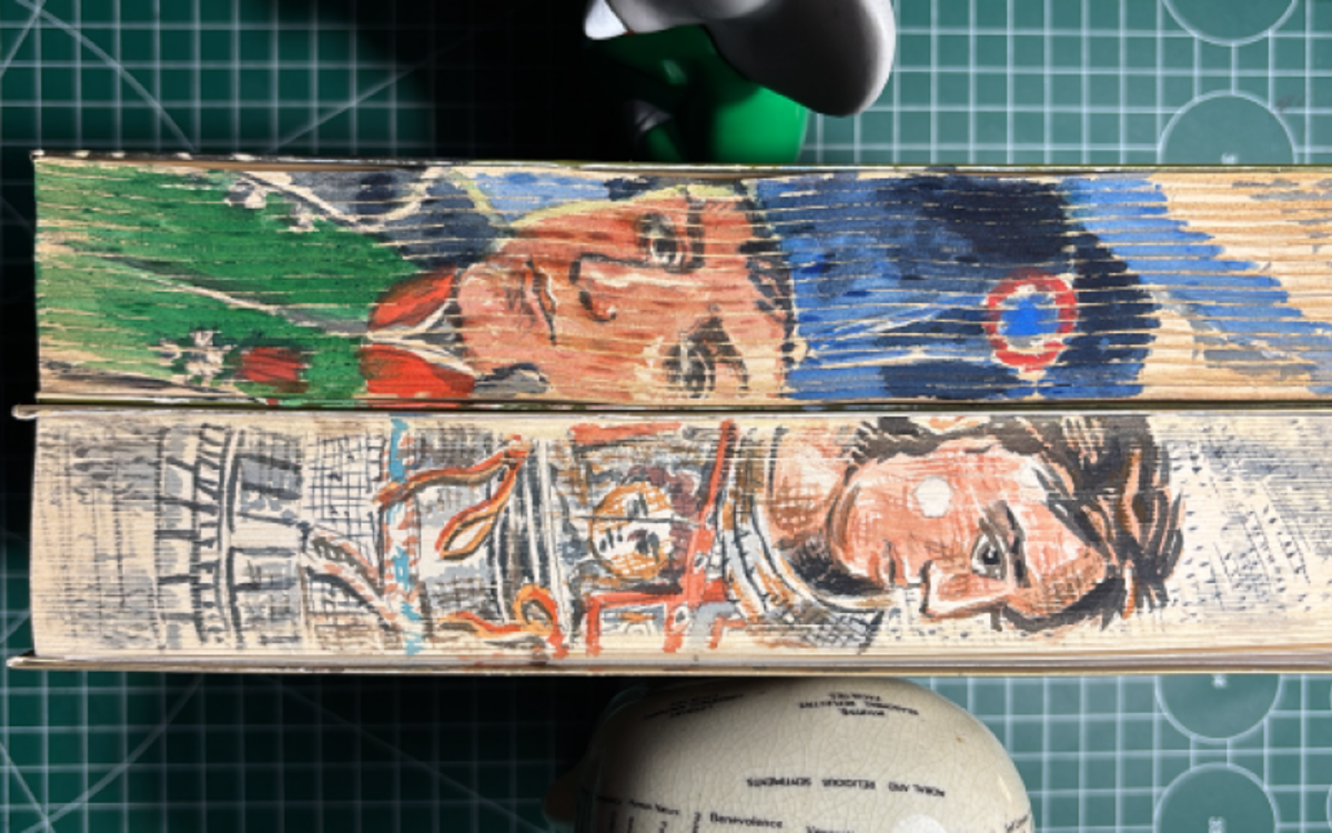 STAGE PEINTURE SUR TRANCHES DE LIVRES