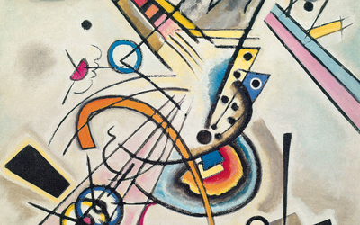 Tableau de Vassily Kandinsky, "Diagonale", 1923