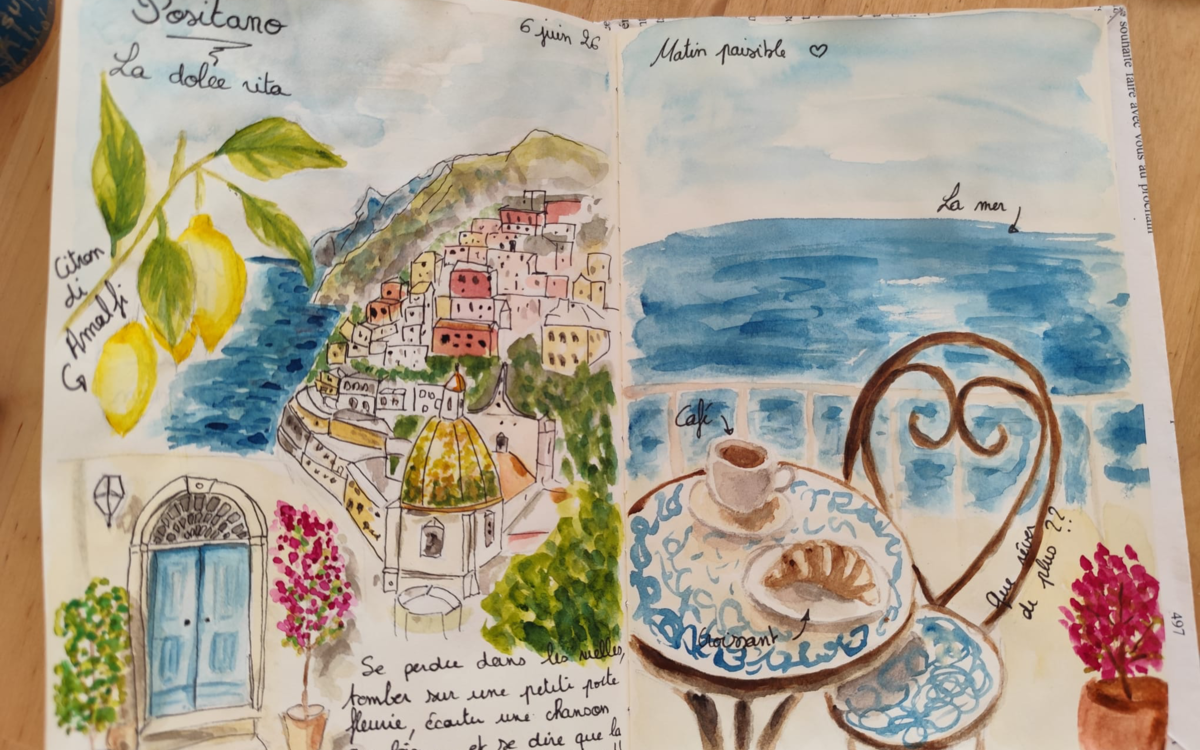 Aquarelle : carnet de voyage