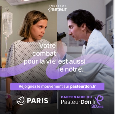 Institut Pasteur, une petite fille et un médecin