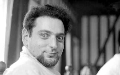 Photographie en noir et blanc de Georges Perec
