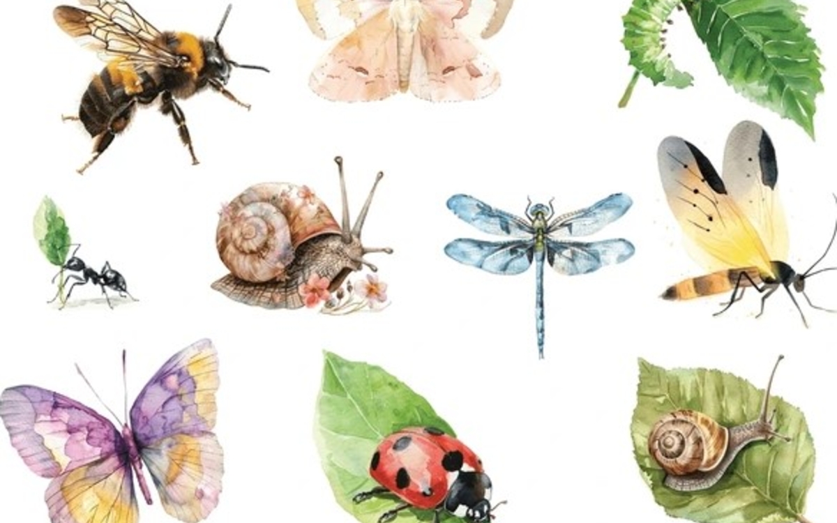 Atelier aquarelle insectes