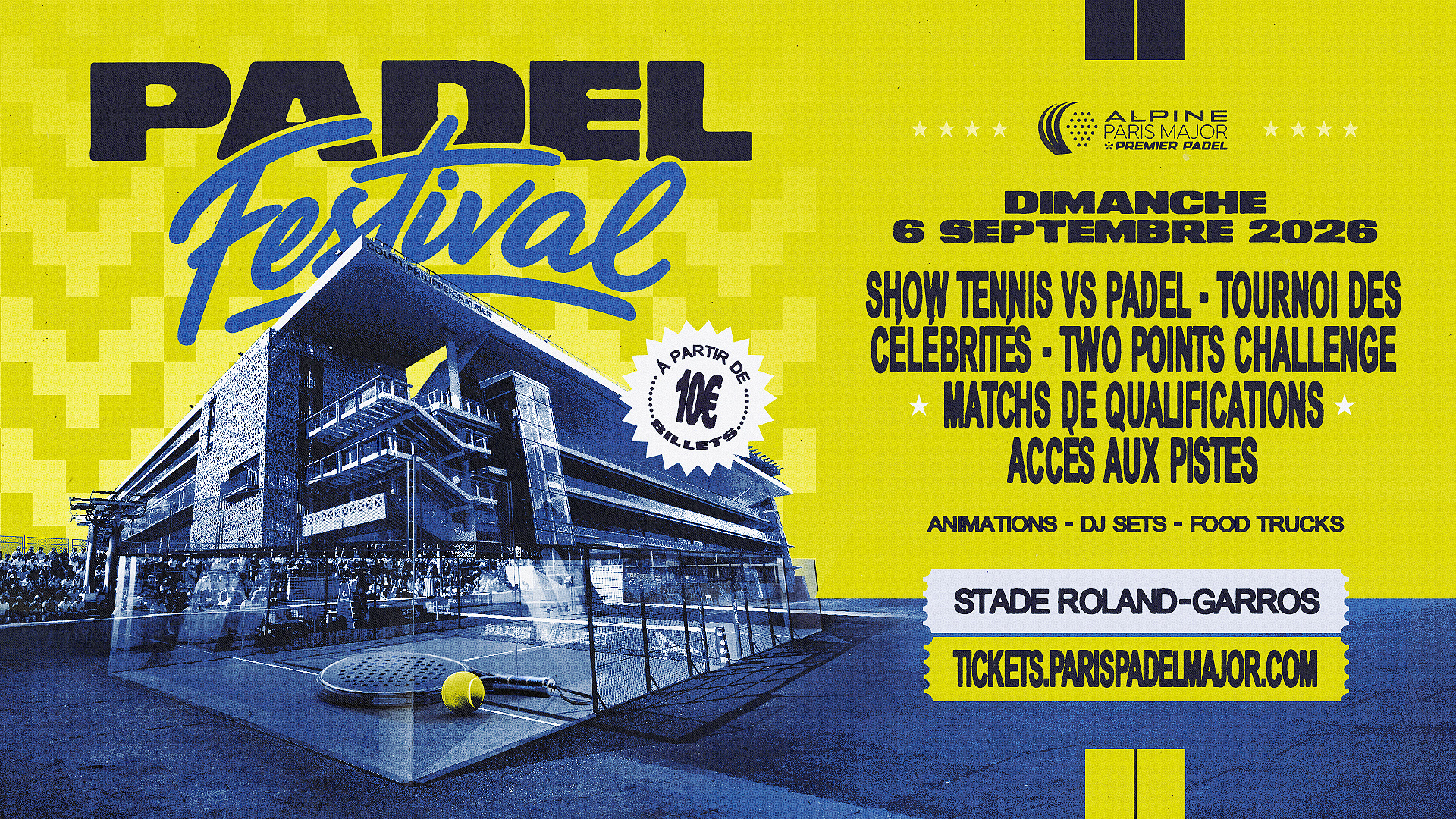 Affiche du Padel Festival 2026