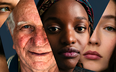 Mosaïque de visages