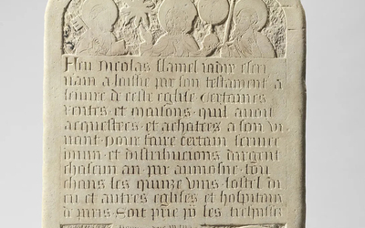 Épitaphe de Nicolas Flamel