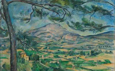 Toile de Paul Cézanne représentant la montagne Sainte-Victoire 