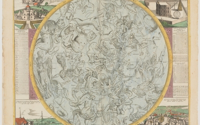 Planisphère de l'hémisphère Nord