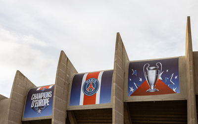 Photo de la façade du Parc des Princes (16e).