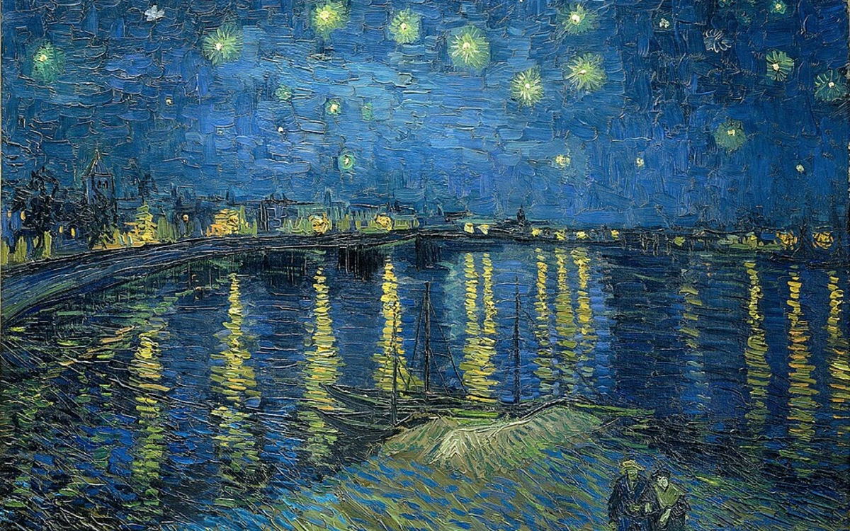 Peinture de Vincent Van Gogh : La Nuit étoilée