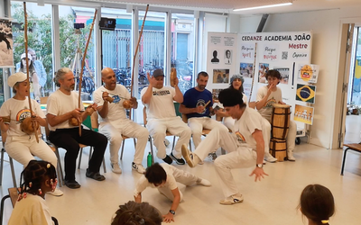 Jeu de Capoeira Angola Mestre Faísca. enfant