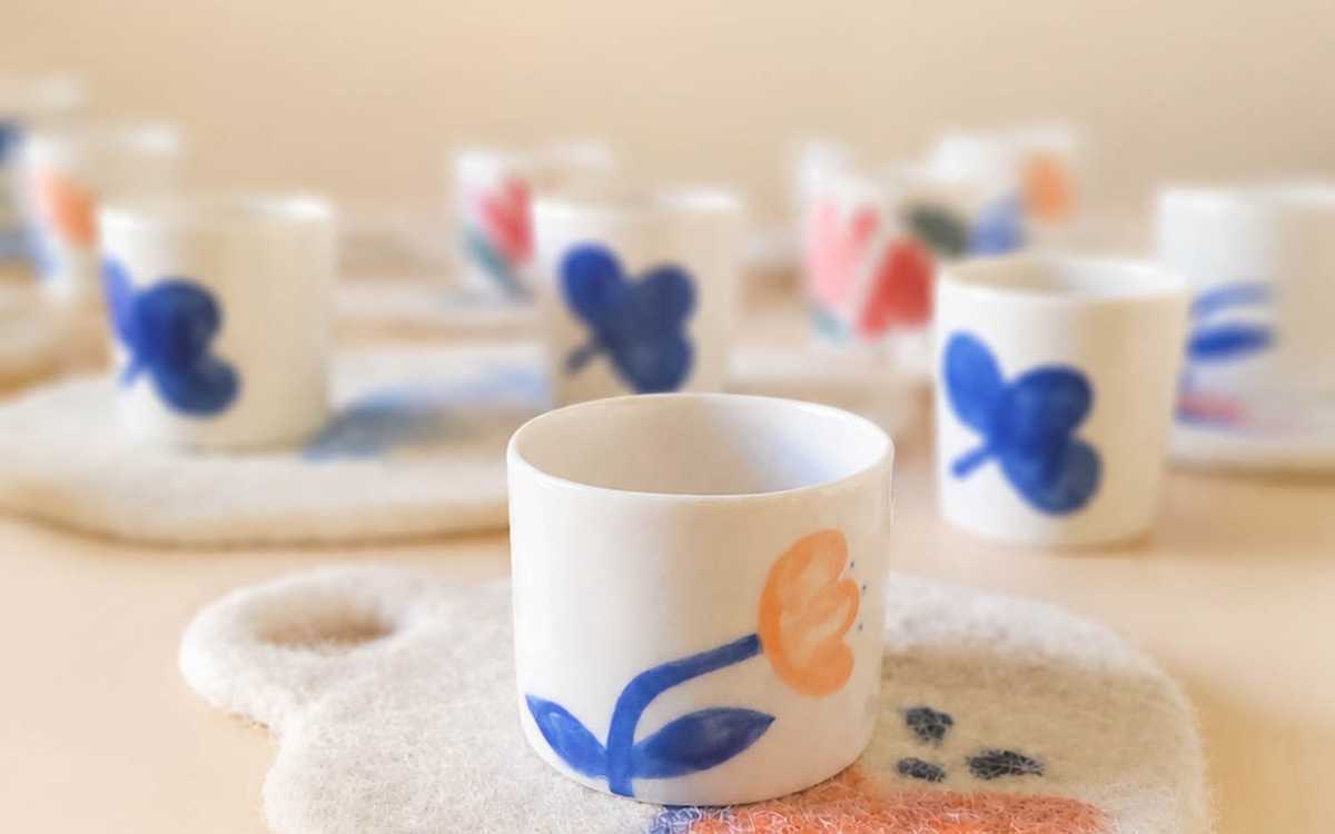 Café Feutré : rencontre porcelaine et feutre