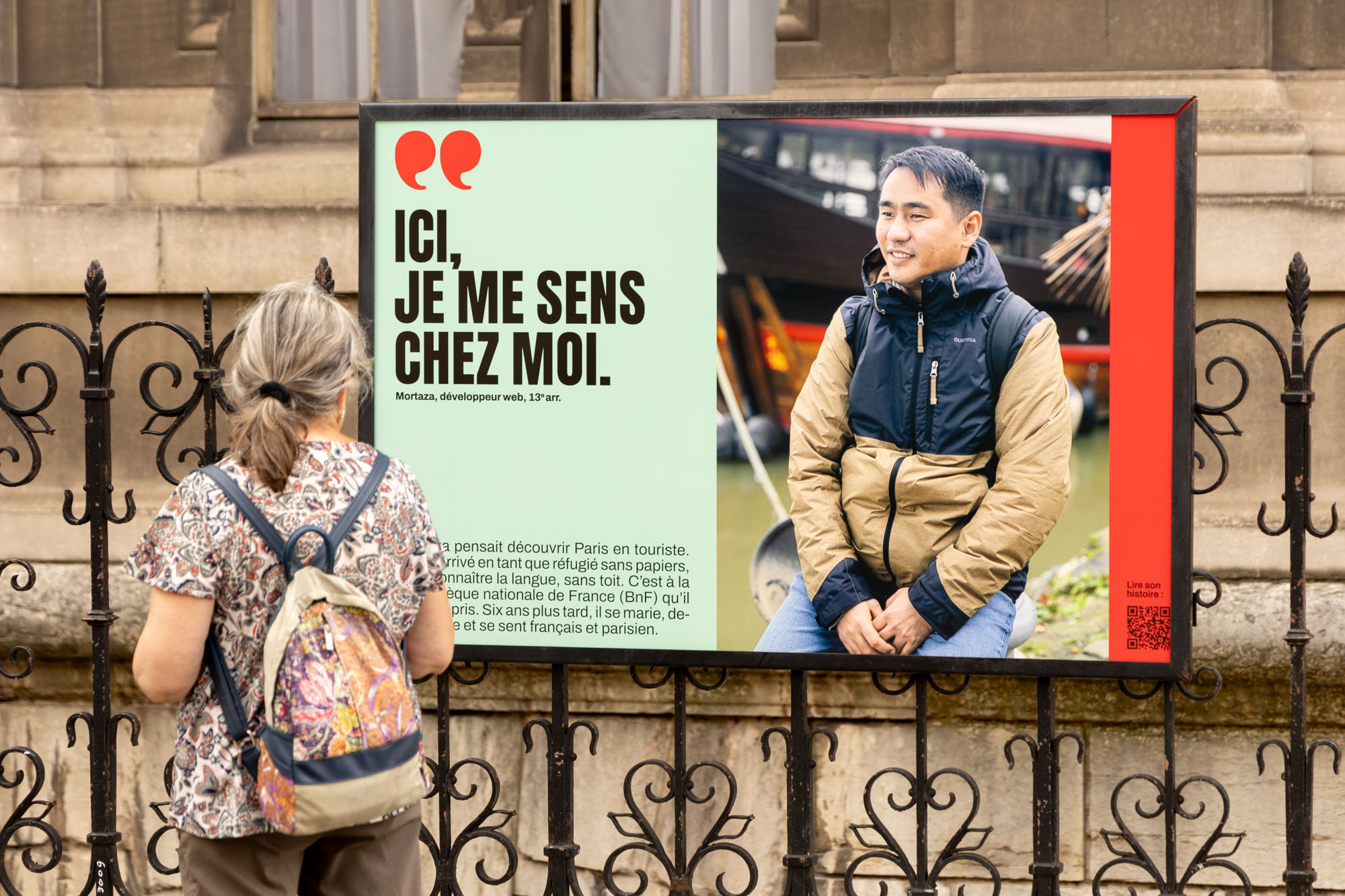 Portrait de Mortaza / Exposition Ma Vie en Capitale