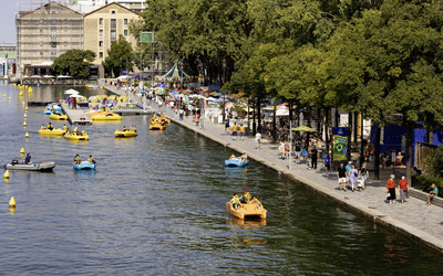 Bassin de la Villette pendant Paris Plages 2025
