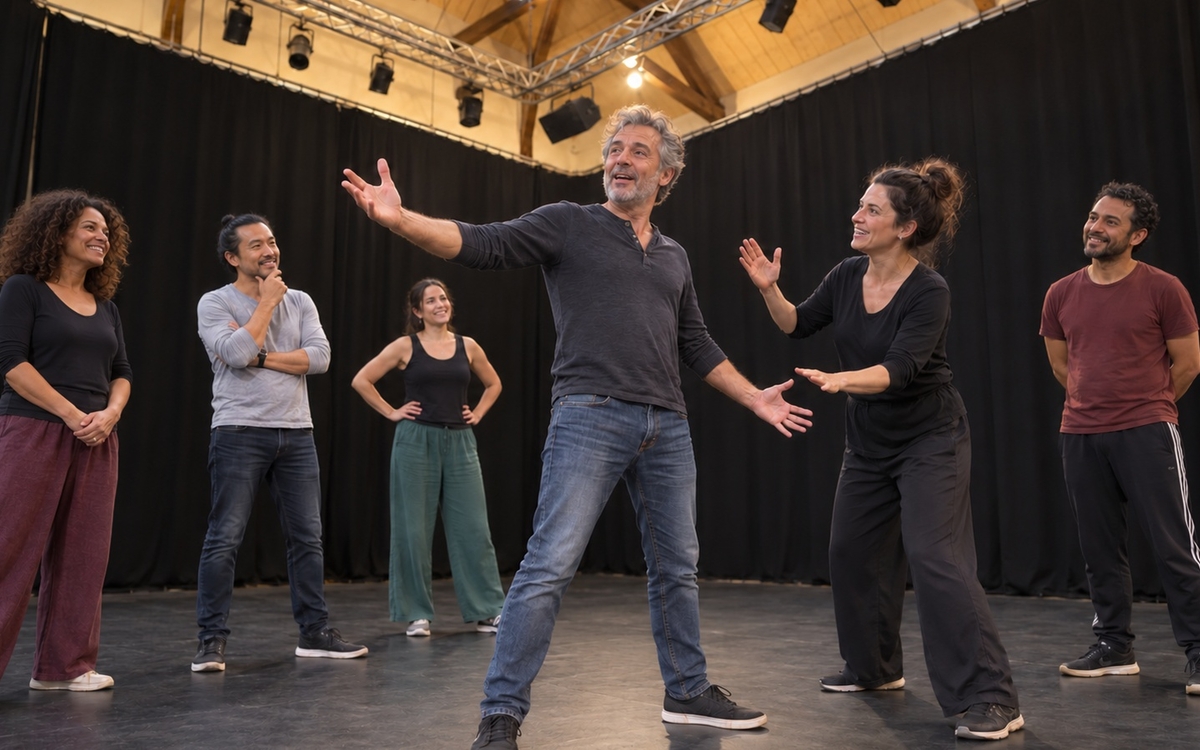Stage de théâtre : bonimenteur et Monsieur Loyal