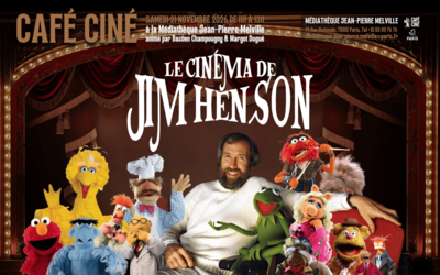 Jim Henson entouré de ses marionnettes