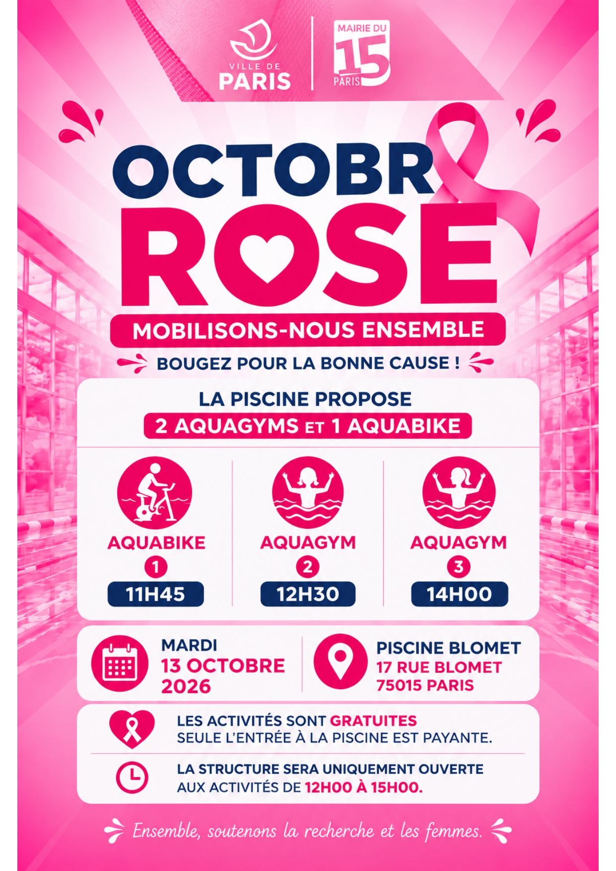 Une affiche pour octobre rose.