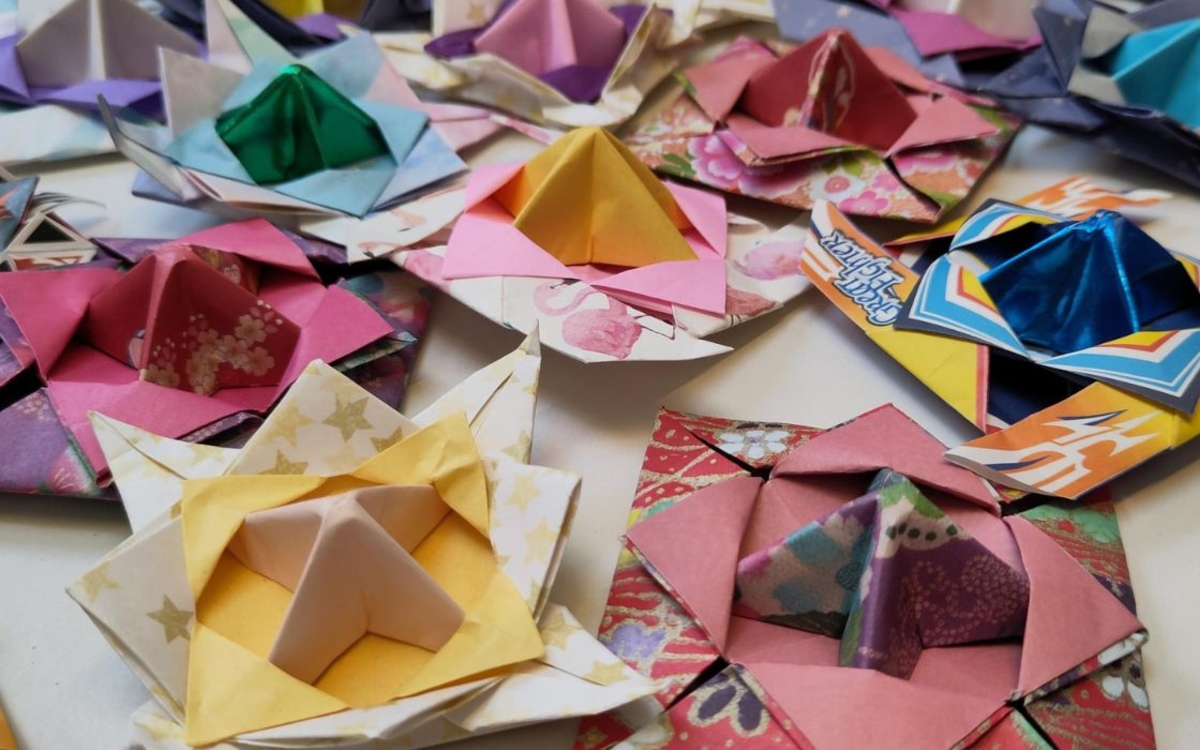 Toupies en origami