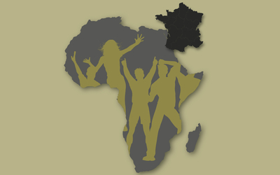 Carte d'Afrique et de France