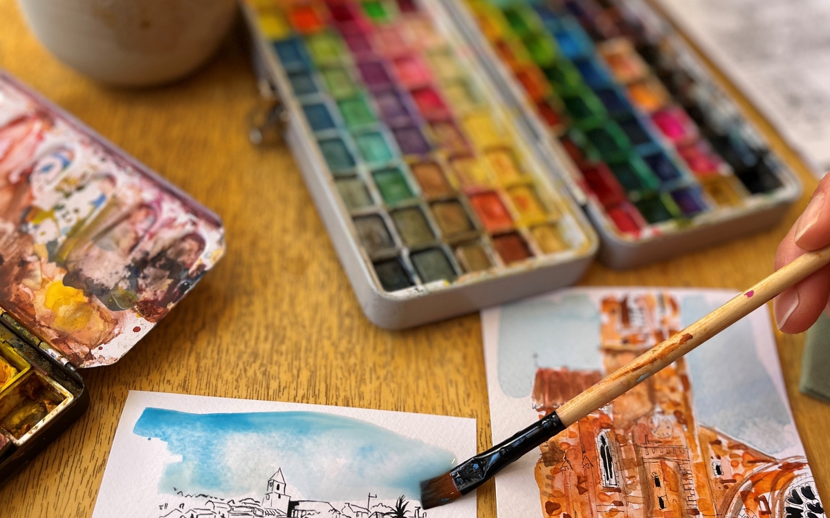 Atelier aquarelle - carnet de voyage avec l'artiste Elisabeth Ledoux