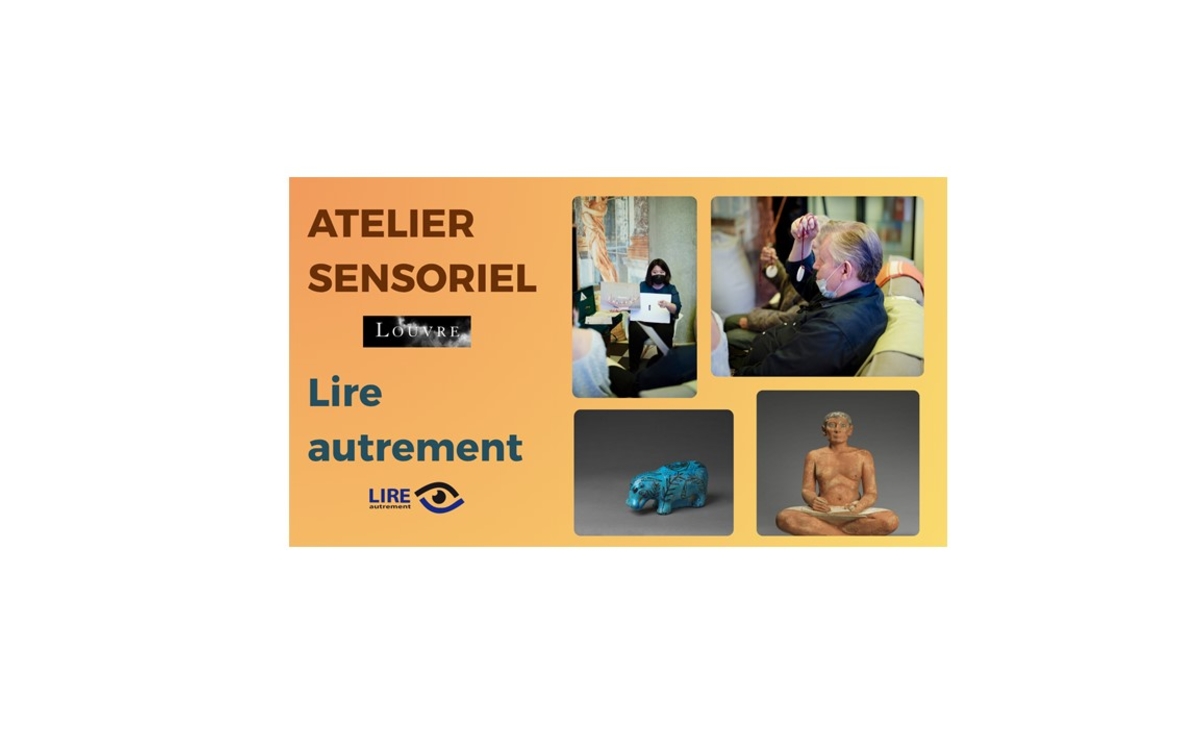 Atelier sensoriel autour de l'Egypte antique animé par Le musée du Louvre