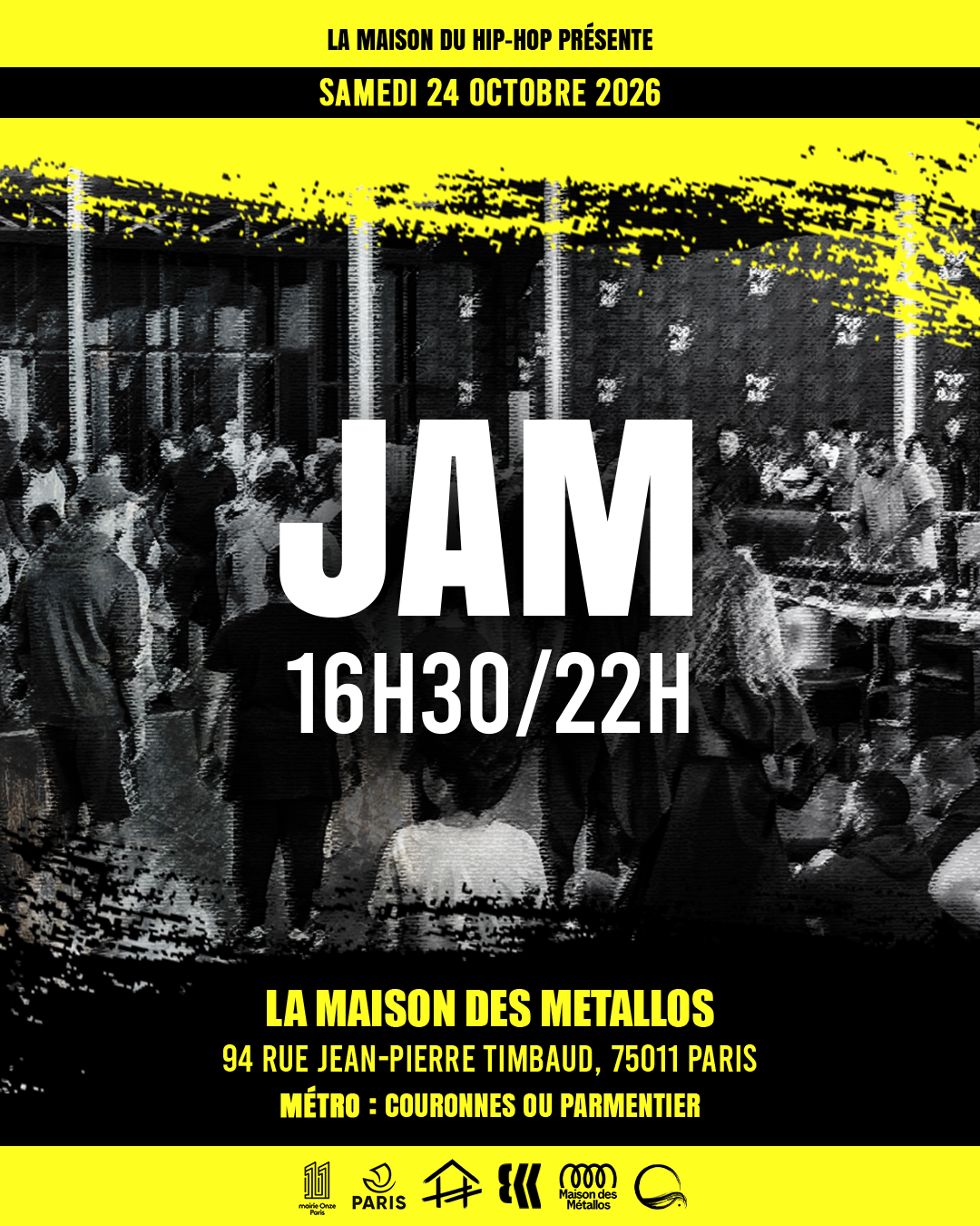 Jam Session avec La Maison du Hip-Hop à la Maison des Métallos