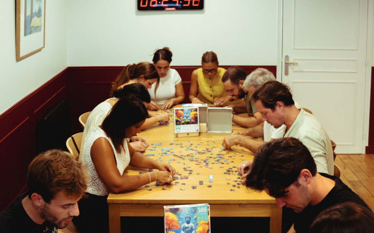 Aperçu d'un Café puzzle chez Puzz café